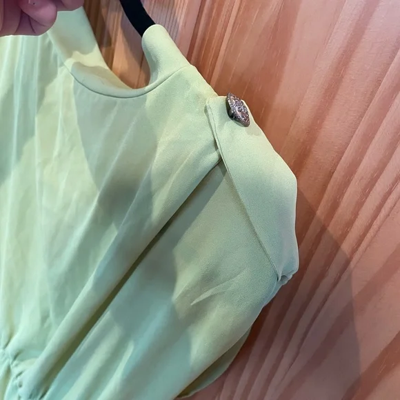 Hello Miss chartreuse flows dress, size M (juniors) - Picture 3 of 6